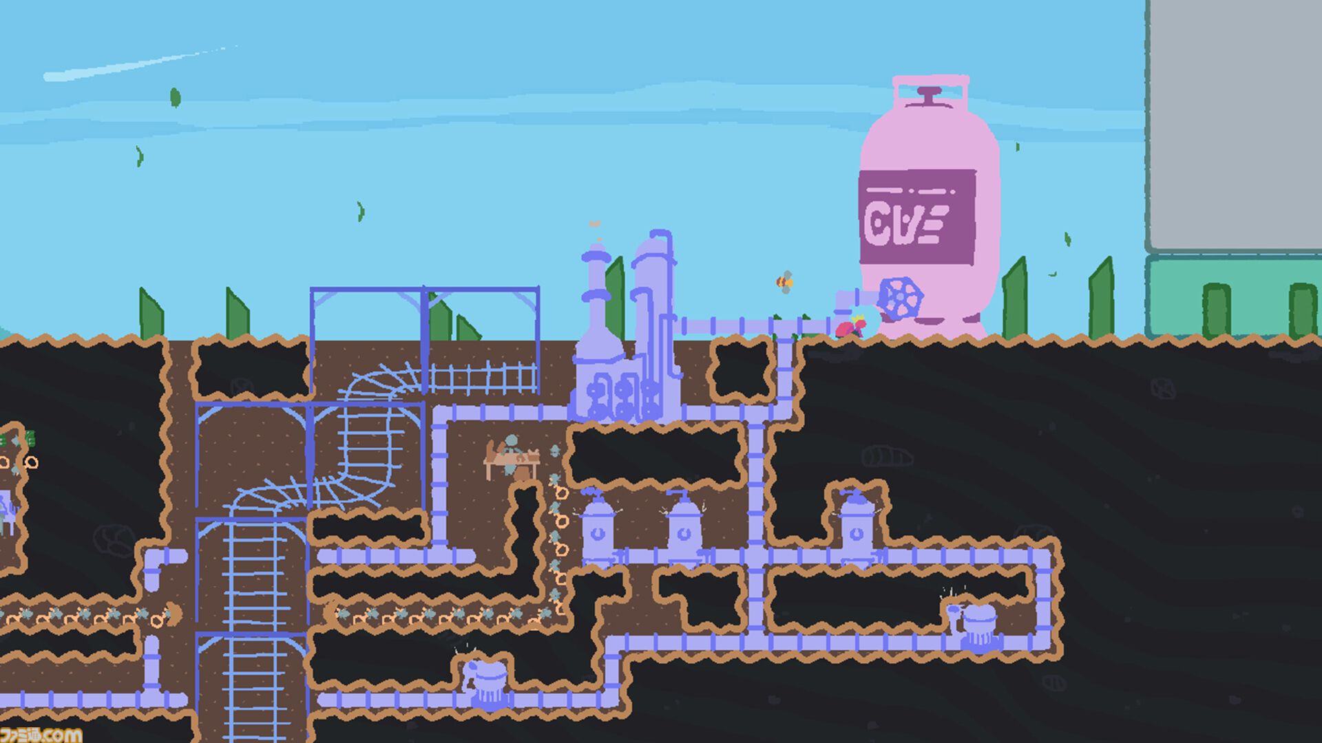 Factoriant』アリの巣×工場建設ゲームが面白そう。最大の敵は鳥と