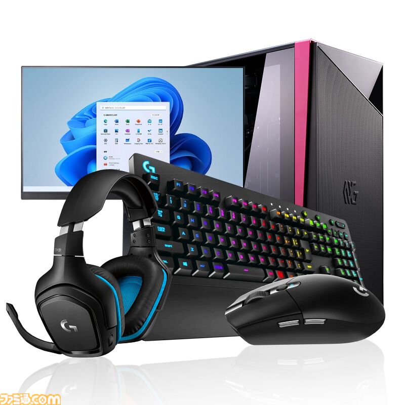 ゲーミングPC　マウス、モニター、キーボードセット マウスコンピューターのゲーミングPCスターターセットが登場