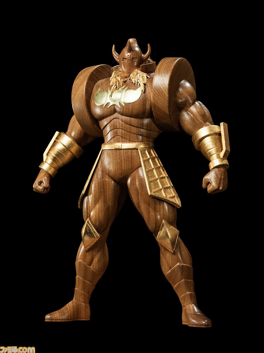 キン肉マン』悪魔将軍の木彫フィギュアが発売決定。1体1体丁寧に木彫り