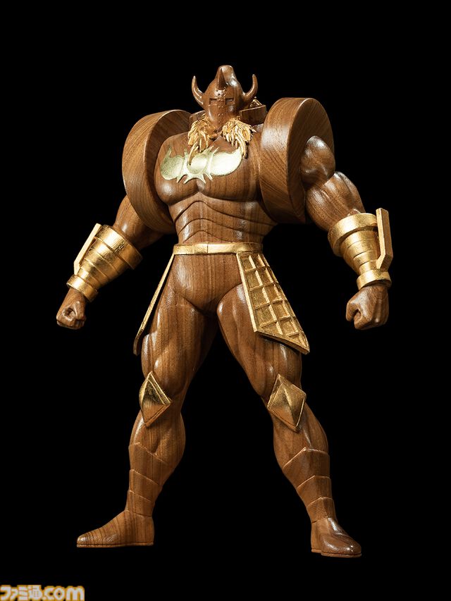 『キン肉マン』悪魔将軍の木彫フィギュアが発売決定。1体1体丁寧に木彫りされた世界にひとつだけの悪魔将軍。ダイヤモンドパワーを秘めたボディ（木製）は威厳を感じる