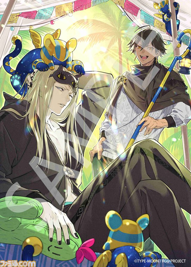 【FGO】サンシャインシティプリンスホテルコラボ第3弾の描き下ろしイラスト（テスカトリポカ＆オジマンディアス）