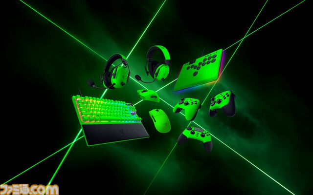 Razerを象徴する緑を基調にした新カラバリ“Esports Green Collection”が登場。マウスやキーボード、ヘッドセッドなど全9製品が展開