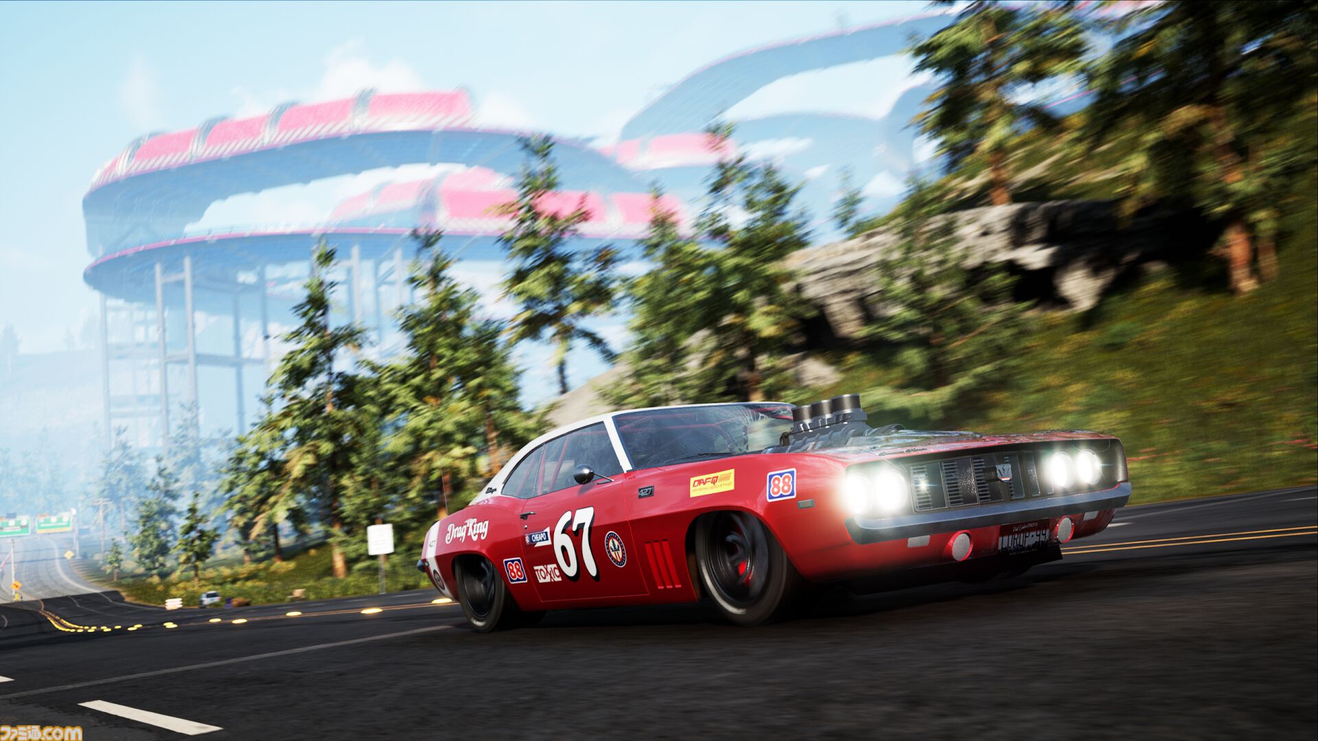 『レックリエーション』走りながらコースを作れる“創造系レースゲーム”が配信開始。ジャンプ台や障害物も自由自在、天候に交通量まで思いのまま