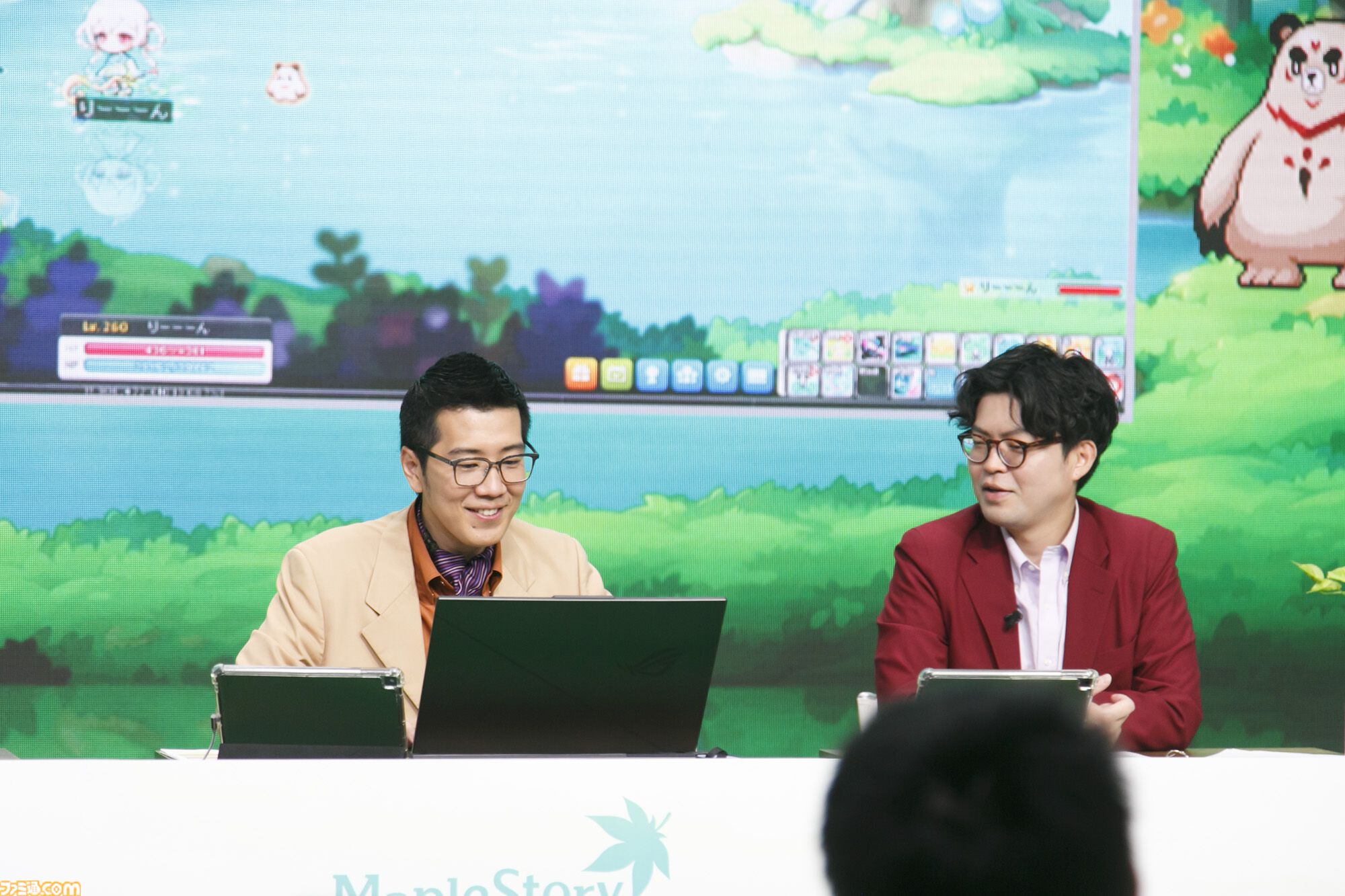 『メイプルストーリー』森の子リンを生放送で実機プレイ。ヤーレンズ楢原は3ヵ月でLv236到達。M-1準優勝コンビのメイプル漫才のネタが細かすぎる「じゃあウルス行く？」