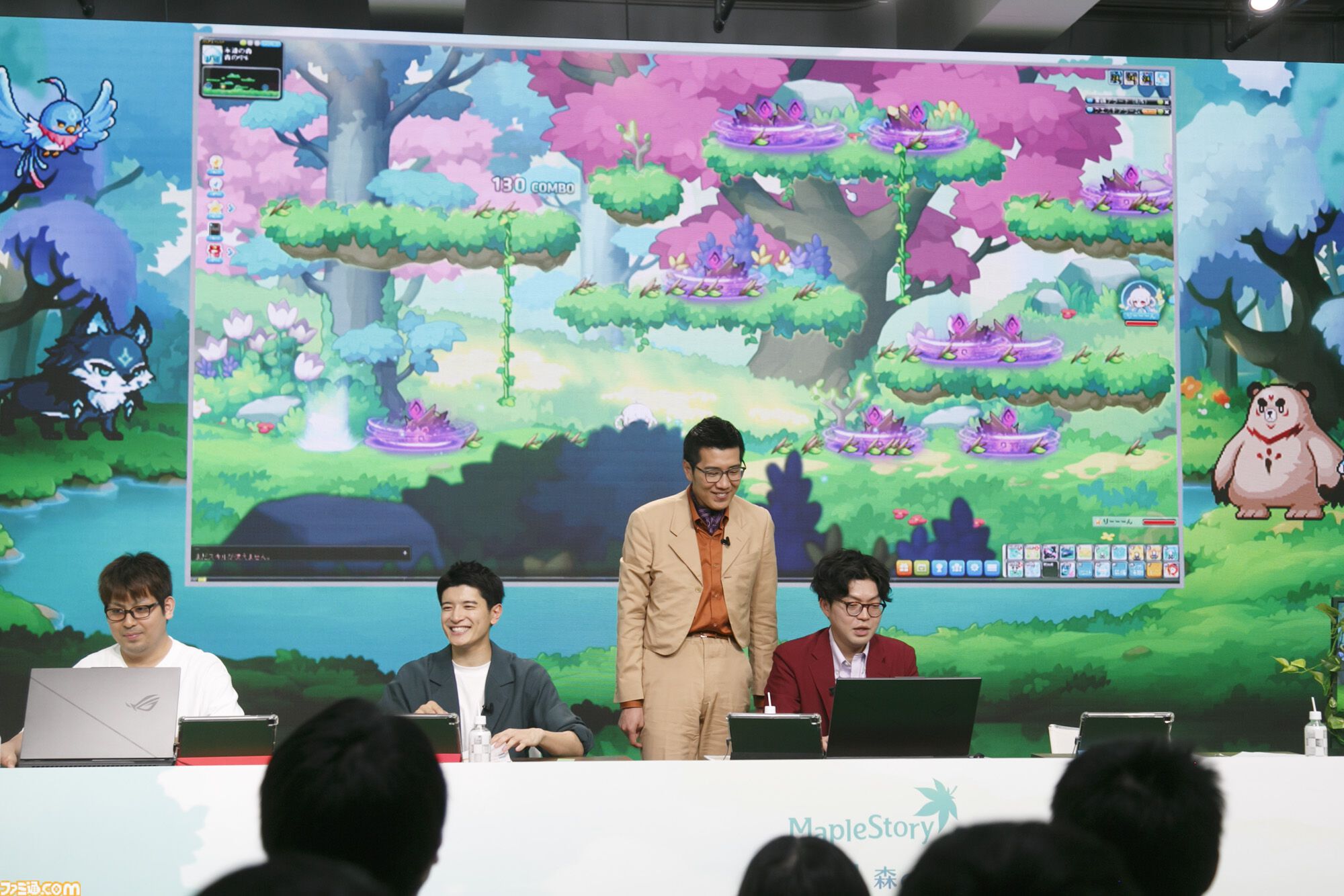 『メイプルストーリー』森の子リンを生放送で実機プレイ。ヤーレンズ楢原は3ヵ月でLv236到達。M-1準優勝コンビのメイプル漫才のネタが細かすぎる「じゃあウルス行く？」