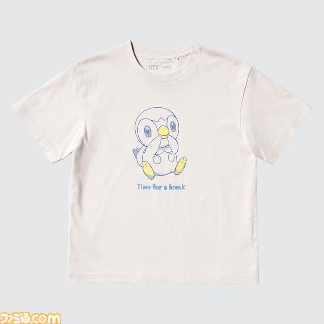 『ポケモン』UTがユニクロで7月下旬に発売。ポッチャマやピカチュウたちをスケッチ風にデザイン。メンズ・キッズ向けに展開