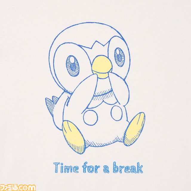 『ポケモン』UTがユニクロで7月下旬に発売。ポッチャマやピカチュウたちをスケッチ風にデザイン。メンズ・キッズ向けに展開