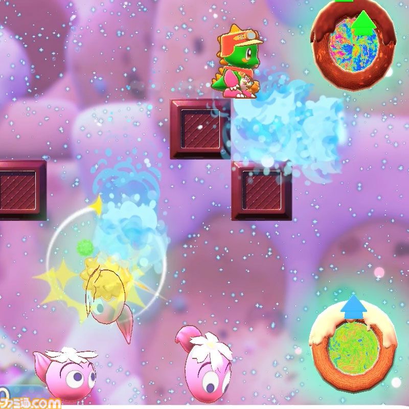 『バブルボブル シュガーダンジョン』Steam版が11月27日発売。家庭用版『バブルシンフォニー』も同時収録。ステージが毎回変化するおかしなダンジョンへ挑む