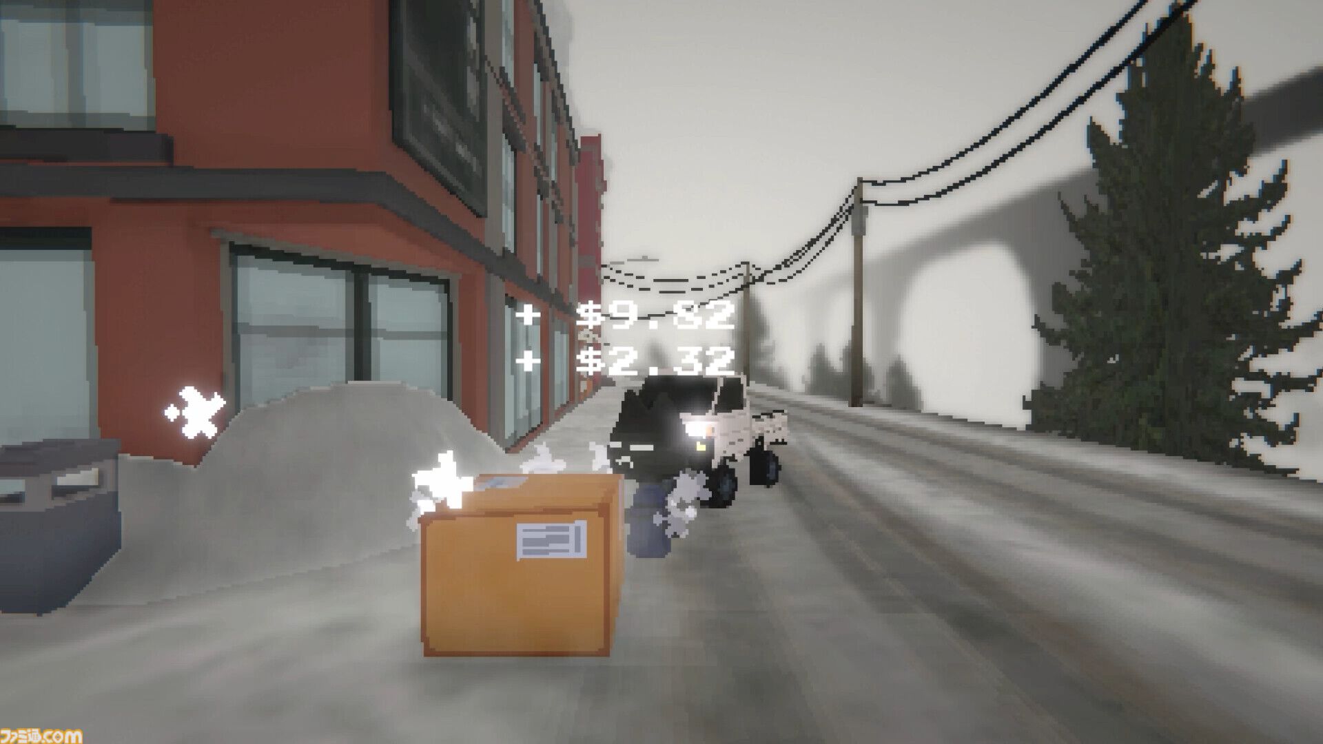 『Easy Delivery Co.』ネコが荒れた環境で軽トラ配達するドライブゲームが日本語対応。世知辛い世界だけど心温まる場面も