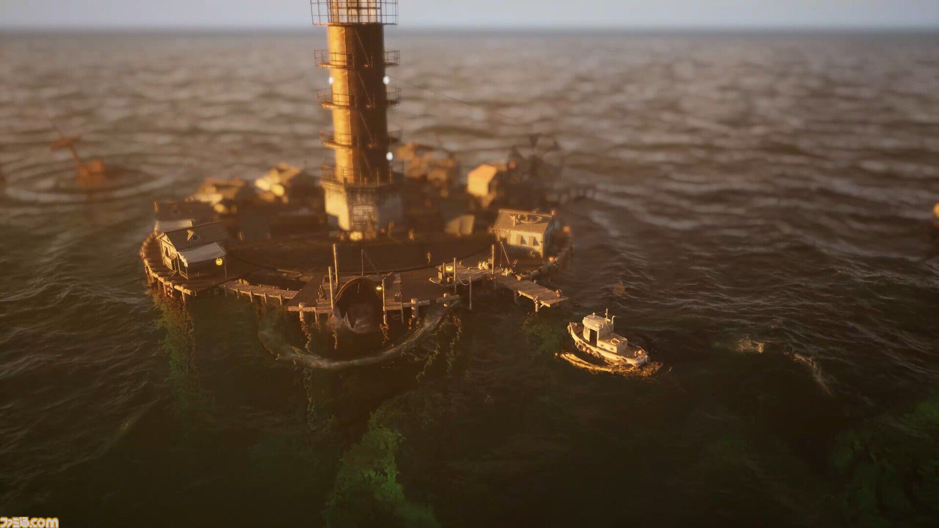『Drownlight』大洪水に見舞われた世界で都市開発を行うシミュレーションゲームが公開。灯台の光を絶やさずに生存者を集め、闇の脅威を退く