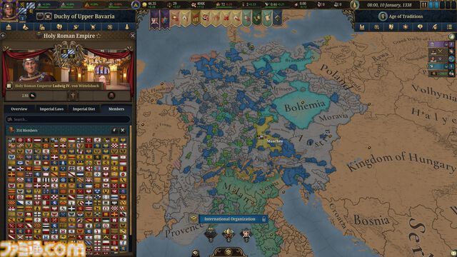 『ヨーロッパ ユニバーサリス V』統治者としての器が試される歴史シミュレーションシリーズ最新作が発売。野心を抱きながら、繁栄する国家を築け