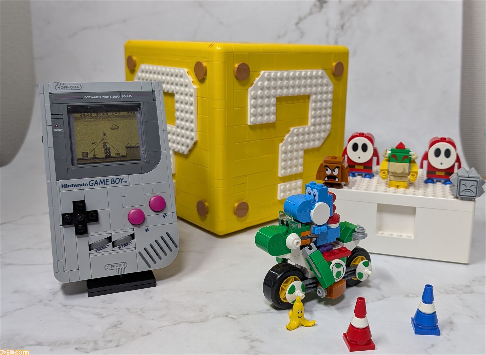 レゴのゲームボーイを作ってみました！ 実物と並べてわかる再現度の高さ、ボタンやスリッドのディテールに感動