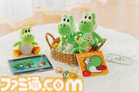 『マイマリオ』ヨッシーの新作アイテム登場。子ども向け無料アプリ、おしゃべりぬいぐるみ、amiibo対応つみきなどが11月18日より展開