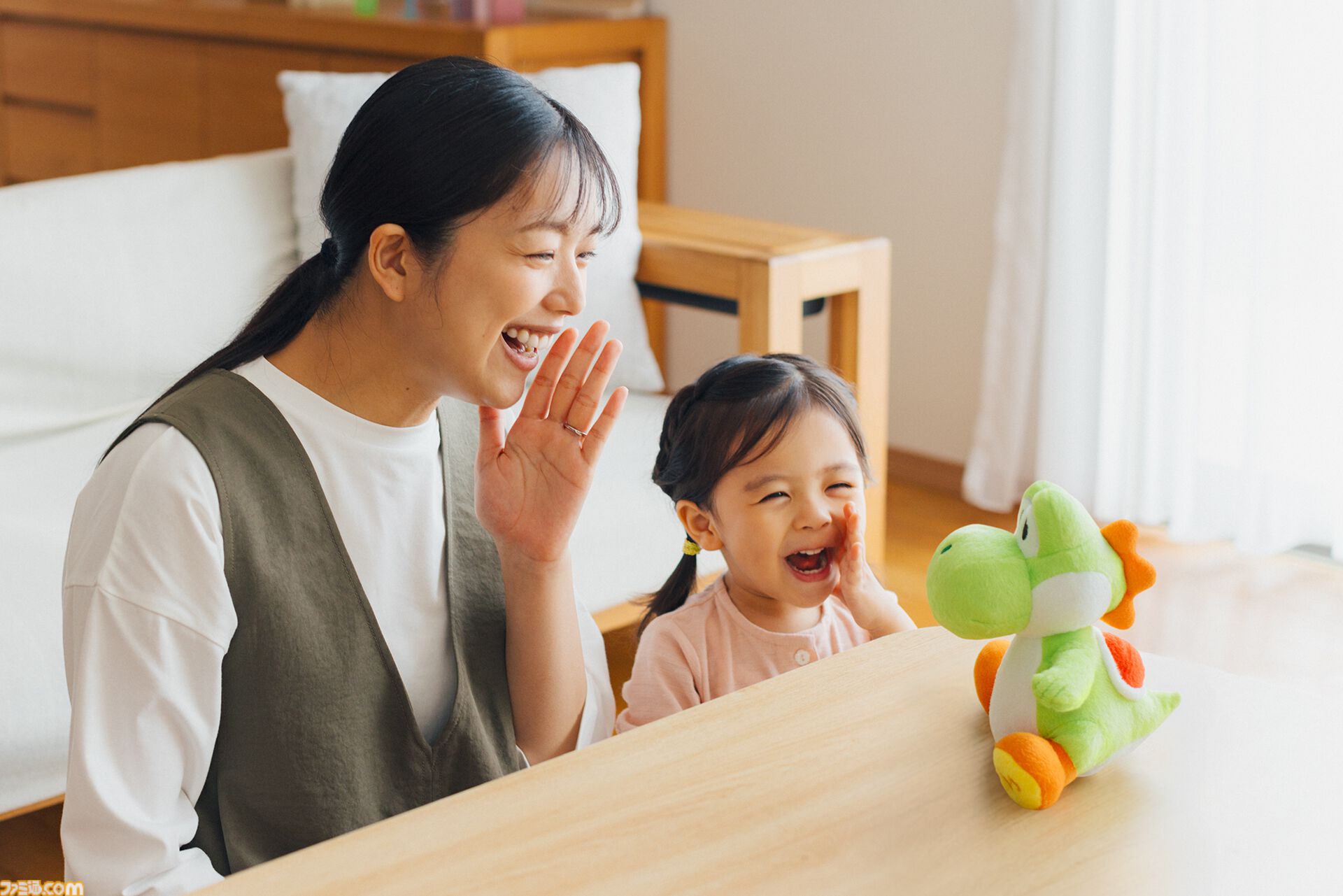 『マイマリオ』ヨッシーの新作アイテム登場。子ども向け無料アプリ、おしゃべりぬいぐるみ、amiibo対応つみきなどが11月18日より展開