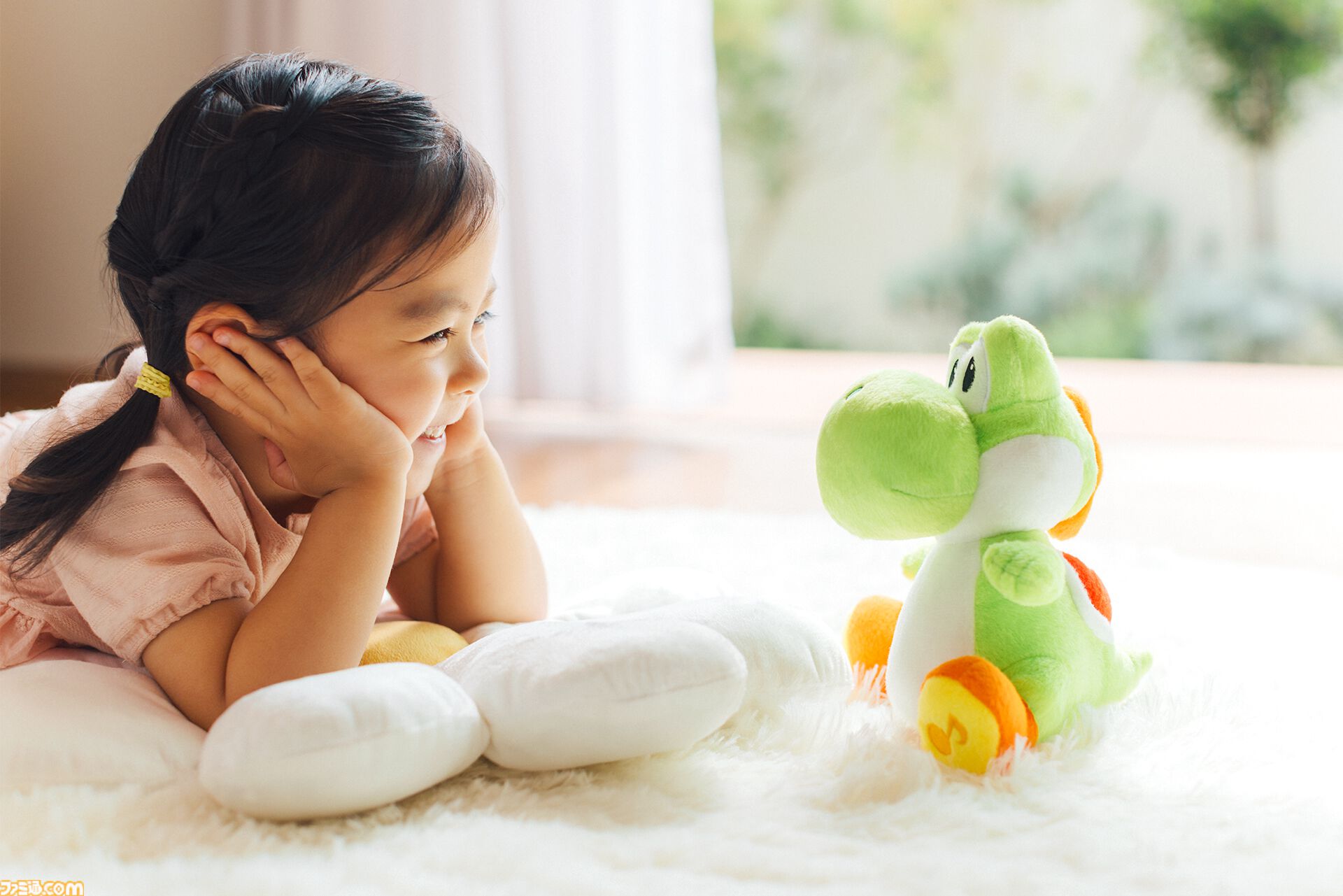 『マイマリオ』ヨッシーの新作アイテム登場。子ども向け無料アプリ、おしゃべりぬいぐるみ、amiibo対応つみきなどが11月18日より展開