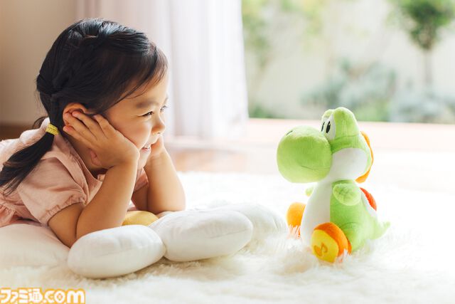 『マイマリオ』ヨッシーの新作アイテム登場。子ども向け無料アプリ、おしゃべりぬいぐるみ、amiibo対応つみきなどが11月18日より展開