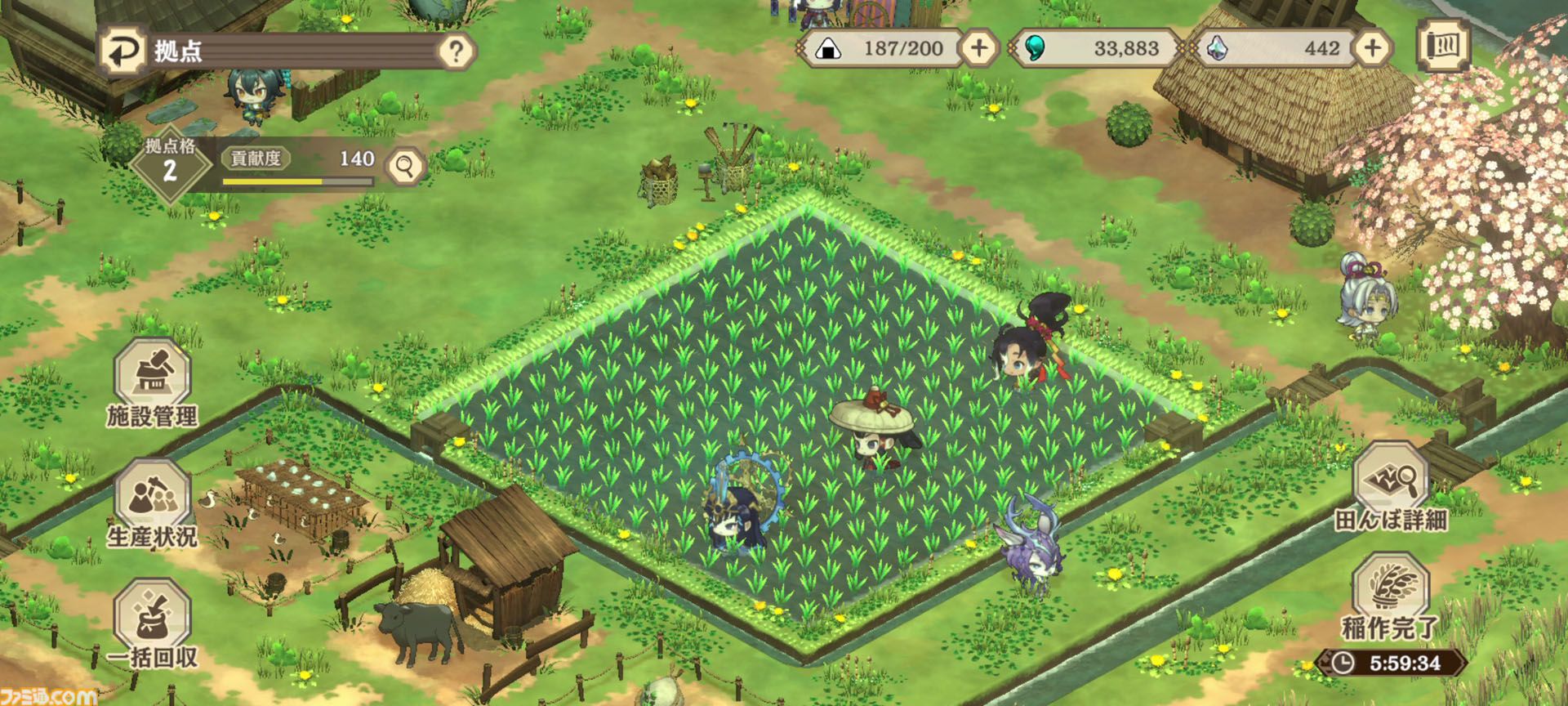 スマホ＆PC『天穂のサクナヒメ～ヒヌカ巡霊譚～』先行レビュー。稲作は代かき・田植え・水量調整・溝切り……と安心の細かさ。コシヒカリやひとめぼれの実装でお米がますます恋しくなる