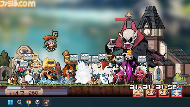 『だらだら村』デスクトップでのんびり村づくり。作業の合間に遊べる、100時間超えのボリュームを誇る放置系ゲームがSteamで配信