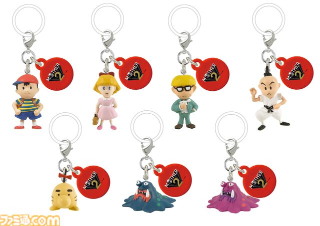 『MOTHER2』チャームマスコットガチャが12月上旬に発売。ネスやポーラ、どせいさんたちが色々なものにつけられる便利な仕様で登場