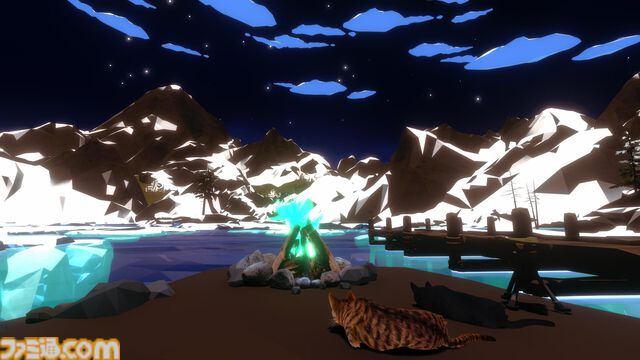 『たき火と猫』クリックやキー入力で火が灯るとネコがやたら集まる。作業のオトモにピッタリなチルい癒し系クリッカーゲームのSteamストアページが公開