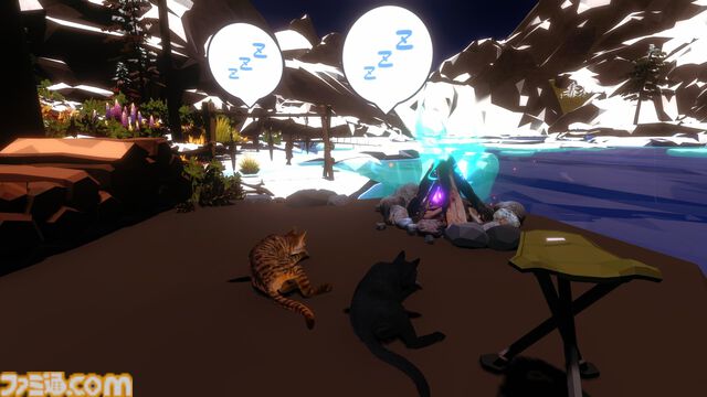 『たき火と猫』クリックやキー入力で火が灯るとネコがやたら集まる。作業のオトモにピッタリなチルい癒し系クリッカーゲームのSteamストアページが公開