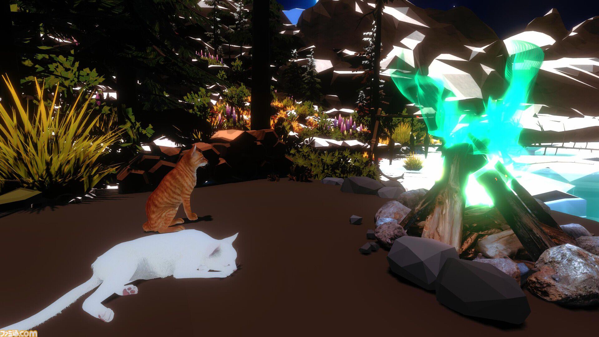 『たき火と猫』クリックやキー入力で火が灯るとネコがやたら集まる。作業のオトモにピッタリなチルい癒し系クリッカーゲームのSteamストアページが公開