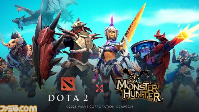 『Dota 2』にて『モンハン』コラボが発表。ドラゴンナイトがリオレウスに変身。ビーストマスターはブルファンゴを召喚できるように