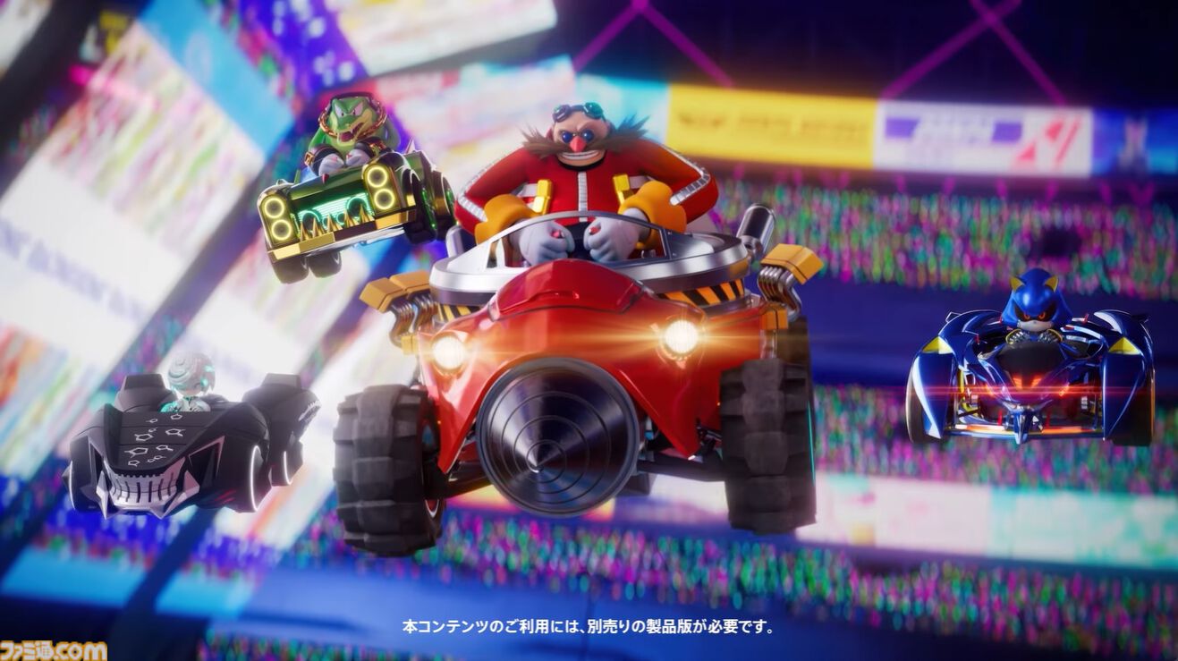 『ソニックレーシング クロスワールド』無償DLCでナイツ、アイアイ、タングル＆ウィスパーが実装。有償DLC第2弾“スポンジ・ボブ パック”は11月20日発売【State of Play 日本】