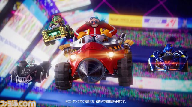 『ソニックレーシング クロスワールド』無償DLCでナイツ、アイアイ、タングル＆ウィスパーが実装。有償DLC第2弾“スポンジ・ボブ パック”は11月20日発売【State of Play 日本】