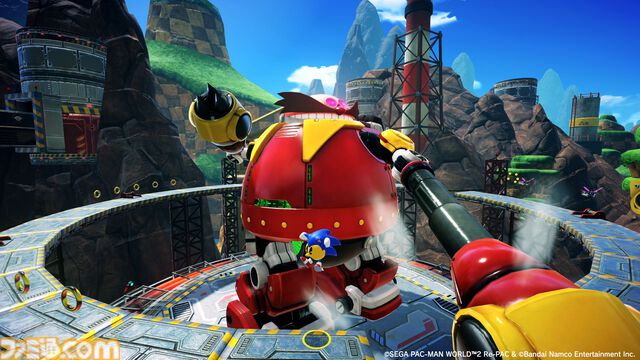 【パックマンワールド2 リ・パック】『ソニック』コラボDLCが配信開始。ソニックの宿敵“Dr.エッグマン”と対決するステージなどを収録