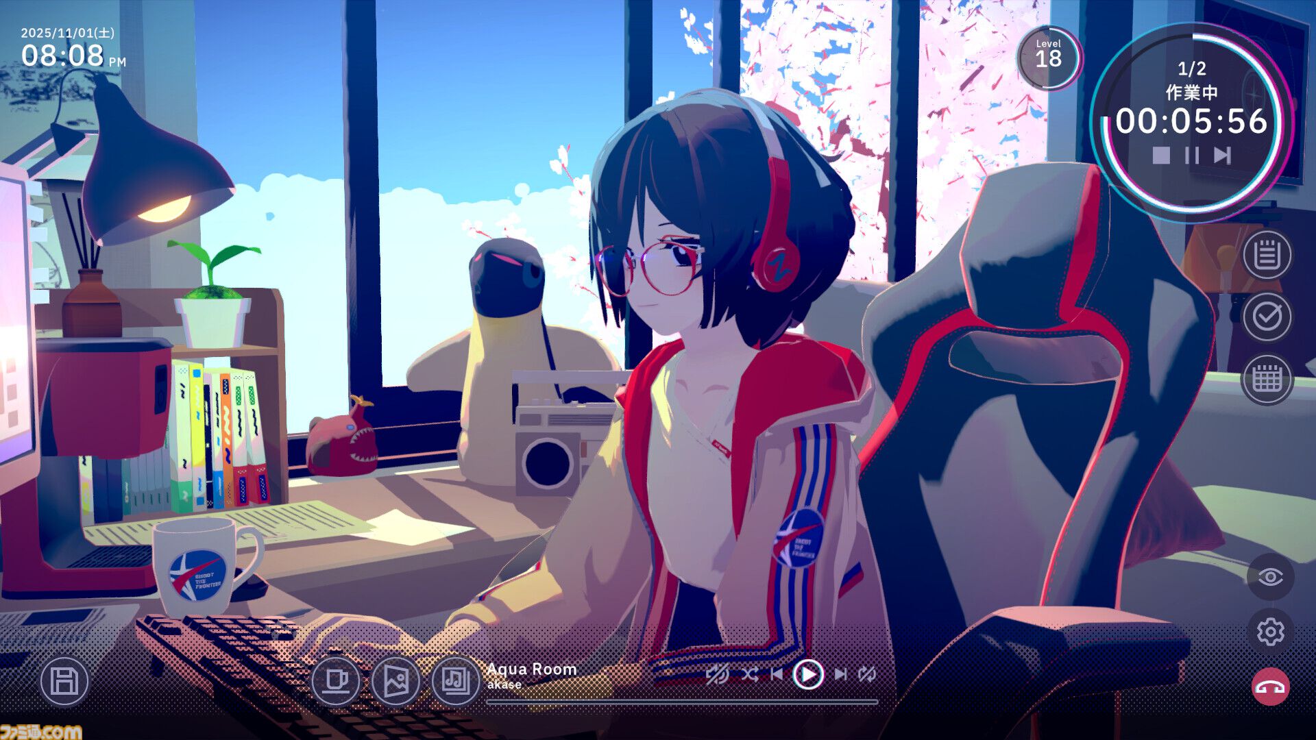 『Chill with You : Lo-Fi Story』本日（11/17）配信。文学少女・サトネといっしょにリラックスしてデスクワーク。シナリオは『ALTER EGO』の大野真樹が執筆
