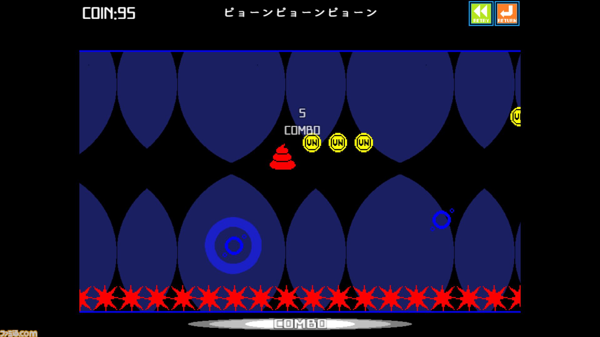 『ウンコテクニカ』ジャンプだけで便器を目指す高難度ウンコアクション。コミカルな見た目とは裏腹に精密操作と反射神経が求められる硬派なゲーム性