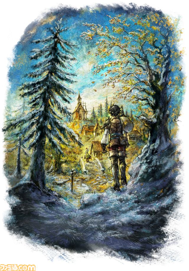 『オクトパストラベラー0』冒険をともにする新たなトラベラー・狩人、薬師、踊子の詳細が公開。フィールドコマンドや親交度、パーティーチャット、海での冒険も紹介