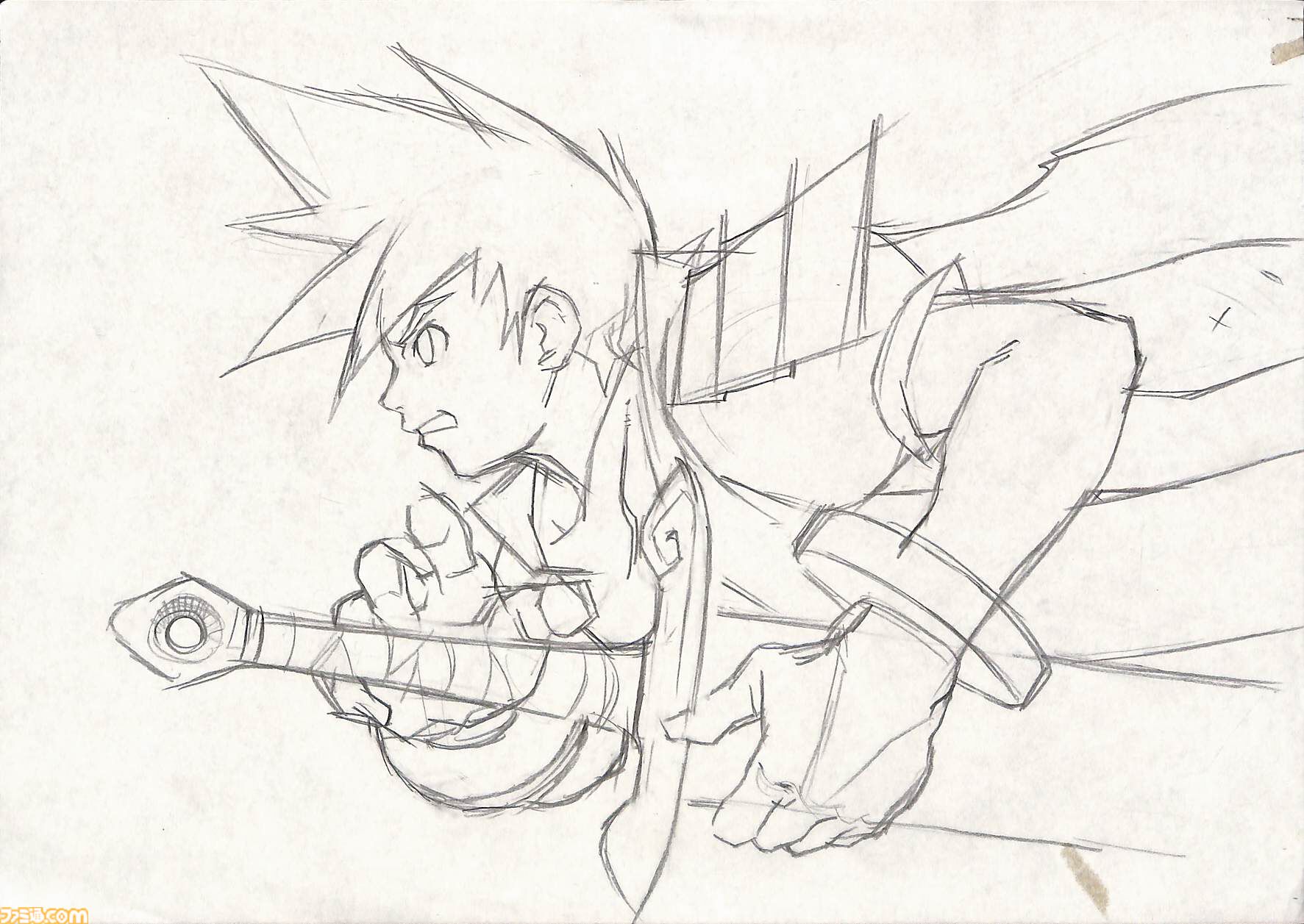 同人手書きイラスト（直筆）色紙 / ロックマン 鷹岬諒直筆カラー色紙「ロックマンエクゼ」伊集院炎山/ブルース