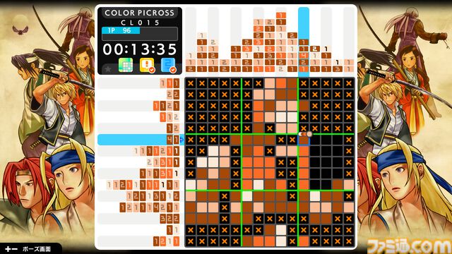 『ピクロスS』カプコン版/SNK版が11月27日配信。ピクロスを解くことで懐かしのキャラクターや名シーンが浮かび上がるクロスワードパズル