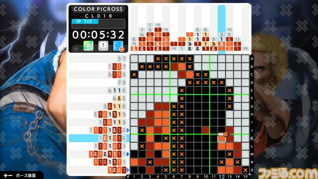 『ピクロスS』カプコン版/SNK版が11月27日配信。ピクロスを解くことで懐かしのキャラクターや名シーンが浮かび上がるクロスワードパズル