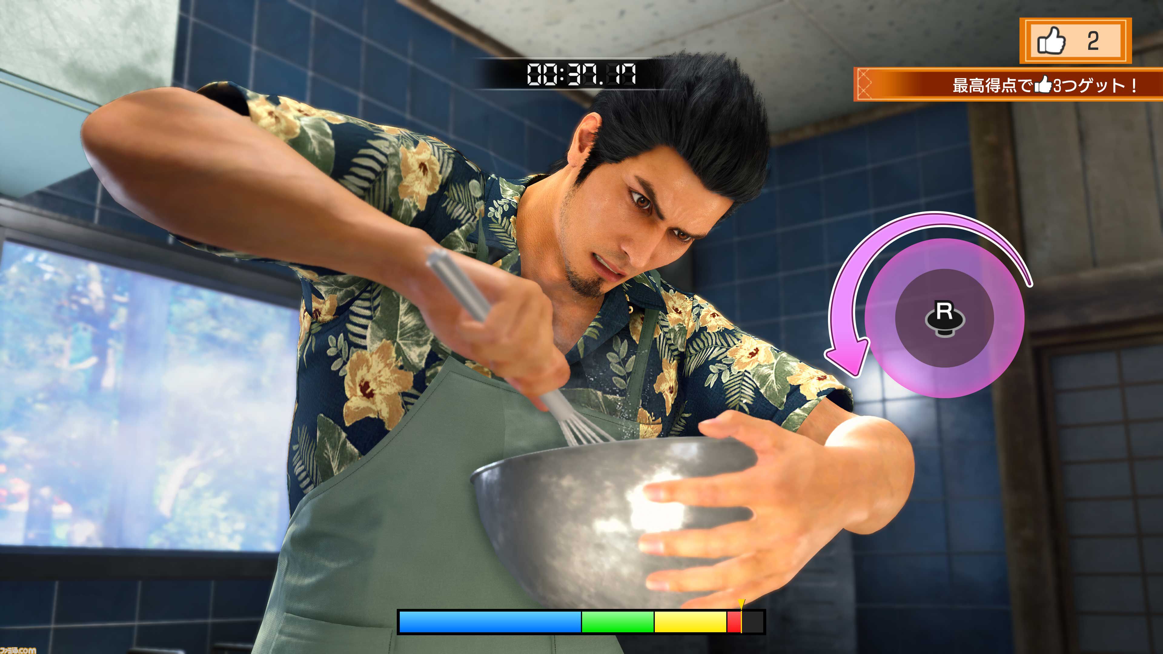 『龍が如く 極3 / 龍が如く3外伝 Dark Ties』桐生がミシンがけに挑戦。アサガオの子どもたちとの交流で“最高のパパ”を目指す