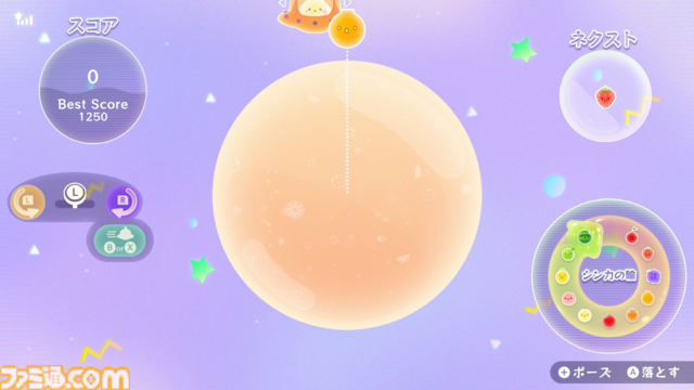 新作『スイカゲーム ぷらねっと』は360°どこからでもフルーツを落とせます。新ステージや新システム“超シンカモード”など前作からシンカした点とあわせて紹介【先行リポート】