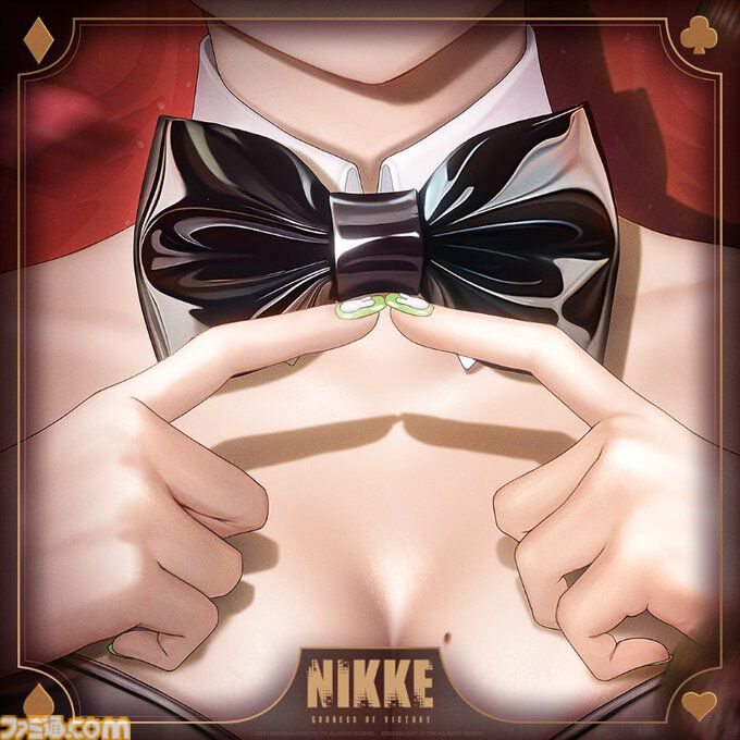 【NIKKE】コインラッシュの新人バニーガールのイラスト公開。破れたタイツにお尻と胸のほくろから、アリスとソーダとの考察が集まる【ニケ】