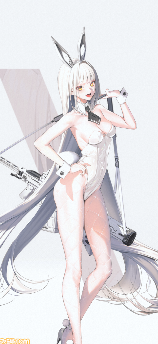 【NIKKE】コインラッシュの新人バニーガールのイラスト公開。破れたタイツにお尻と胸のほくろから、アリスとソーダとの考察が集まる【ニケ】