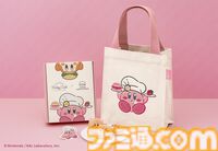 【カービィカフェ】ふわふわ刺繍トートバッグがかわいい。キャプテンスイーツバーガーコラボ、カービィの苺クッキーセットが12月1日発売