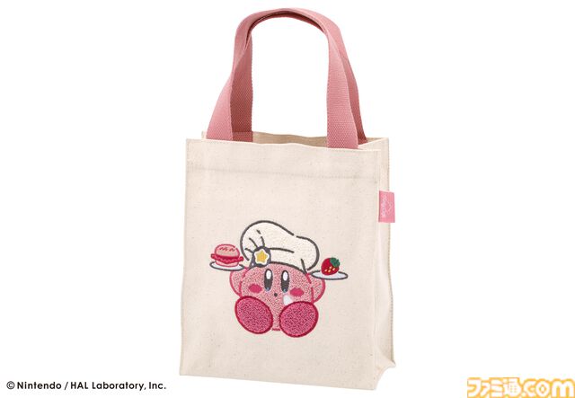 【カービィカフェ】ふわふわ刺繍トートバッグがかわいい。キャプテンスイーツバーガーコラボ、カービィの苺クッキーセットが12月1日発売