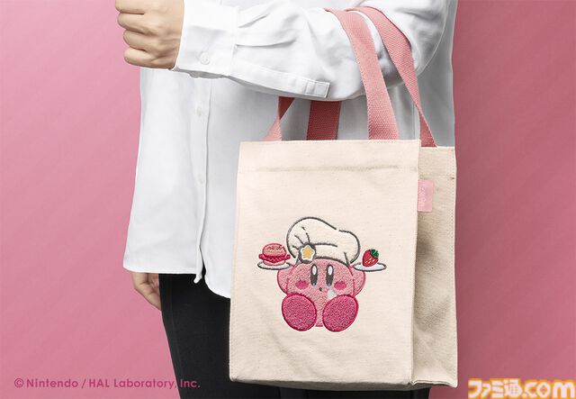 【カービィカフェ】ふわふわ刺繍トートバッグがかわいい。キャプテンスイーツバーガーコラボ、カービィの苺クッキーセットが12月1日発売