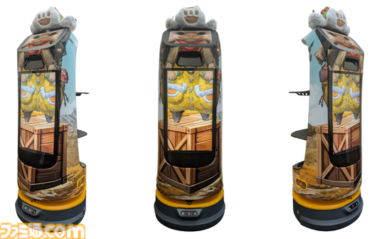 【モンハン】モンハン酒場にオトモアイルー姿の配膳ロボットが登場、東京・秋葉原店限定の配備。通常にはない特殊ボイスやお誕生日用ボイスも聞ける