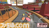 お寿司カートでレーンを爆走『SUSHIレース』発売。醤油ミサイル、バランなどのアイテムを駆使して1位を目指せ