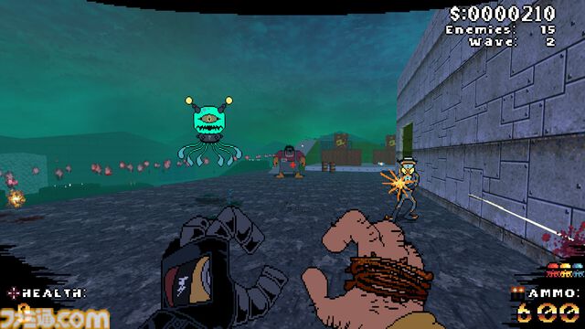 『キャプテン・ウェイン』俺の左腕はショットガン。指の機関銃や無数の爆発物でワルい傭兵集団をブッ潰すカートゥン風ハードFPSが発売