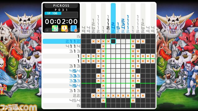 『ピクロスS』カプコン版／SNK版レビュー。ドット絵を描くとゲーセンやファミコンの記憶が押し寄せる。懐かしさとパズルの達成感で情緒がやばい