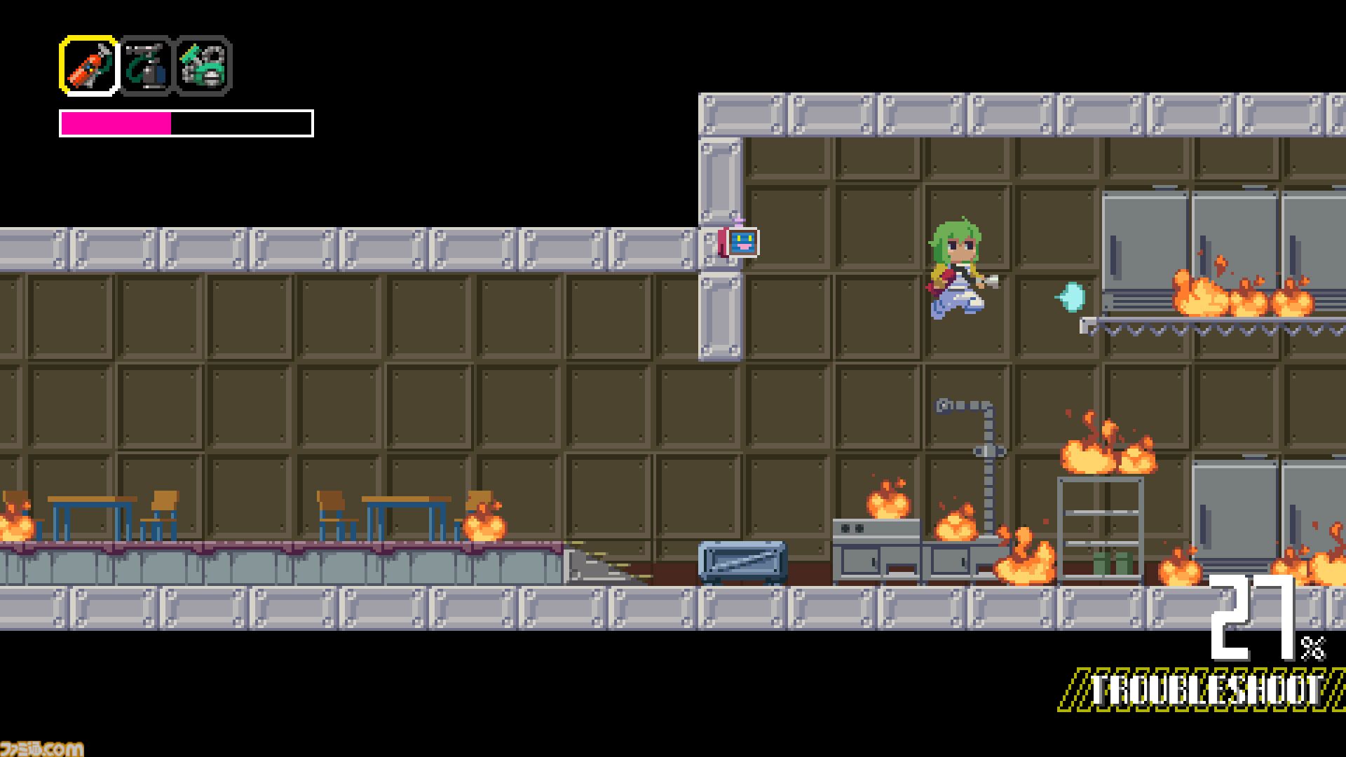 『アベマリロケット』ボロ宇宙船の中を忙しく駆け回る探索アクション。『洞窟物語』開発者がグラフィックを担当