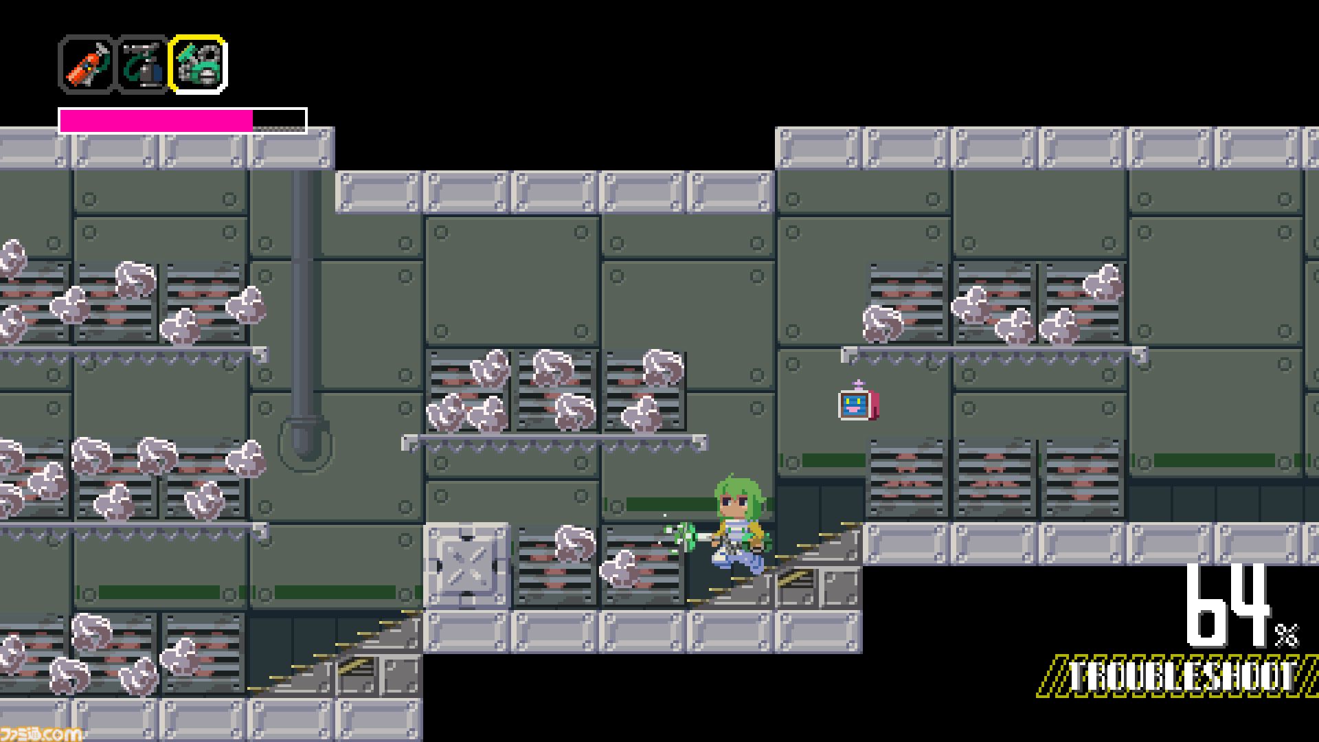 『アベマリロケット』ボロ宇宙船の中を忙しく駆け回る探索アクション。『洞窟物語』開発者がグラフィックを担当