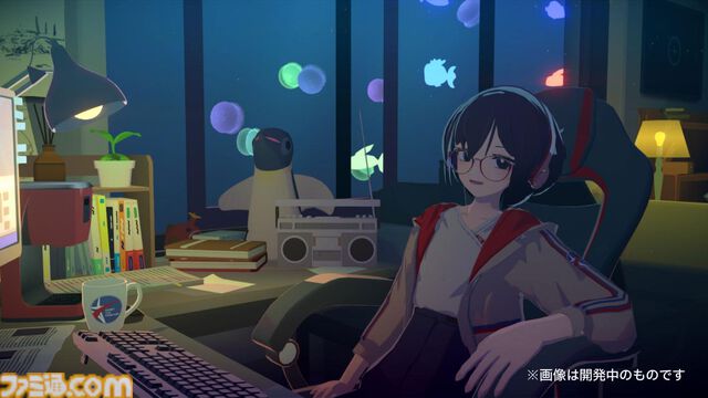 『Chill with You：Lo-Fi Story』10万ダウンロード達成。文学少女のサトネといっしょに作業通話するアドベンチャーゲーム。12月18日には追加アプデ